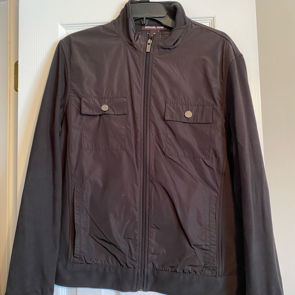Casual jacket - very small burn hole above left pocket